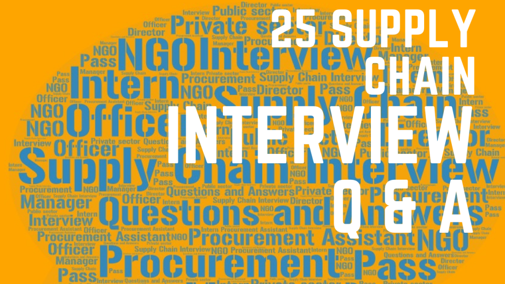 Supply Chain Interview Questions