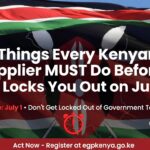 How to register as a supplier in Kenya before eGP Kenya locks you out on July 1